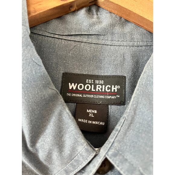 Woolrich Men's Heavy Short Sleeve Button Down / 100% Pure Cotton / Size XL - Picture 4 of 6